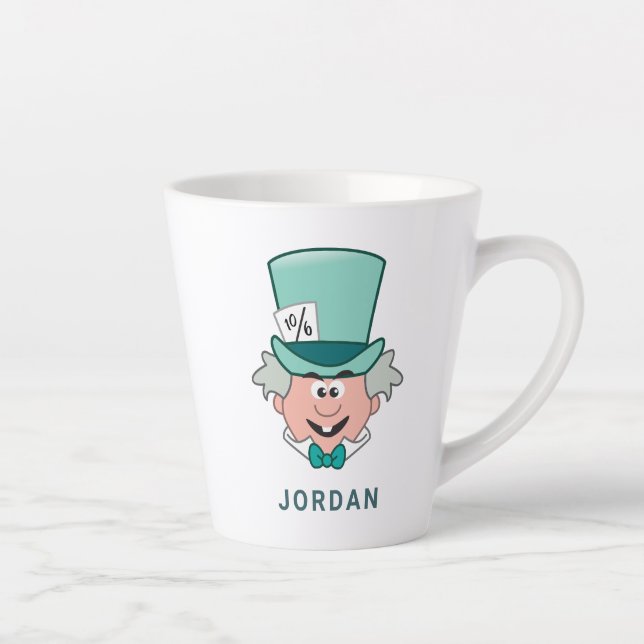 Tasse Latte Alice au pays des merveilles| Mad Hatter Emoji (Droite)