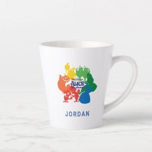 Tasse Latte Alice au pays des merveilles - Silhouettes de cara