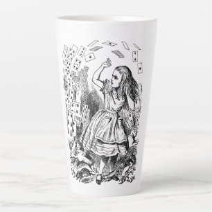Tasse Latte Alice au pays des merveilles vintage, Cartes à jou