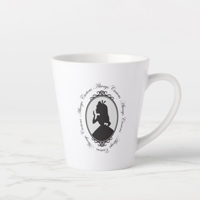 Tasse Latte Alice| Toujours curieux (Droite)
