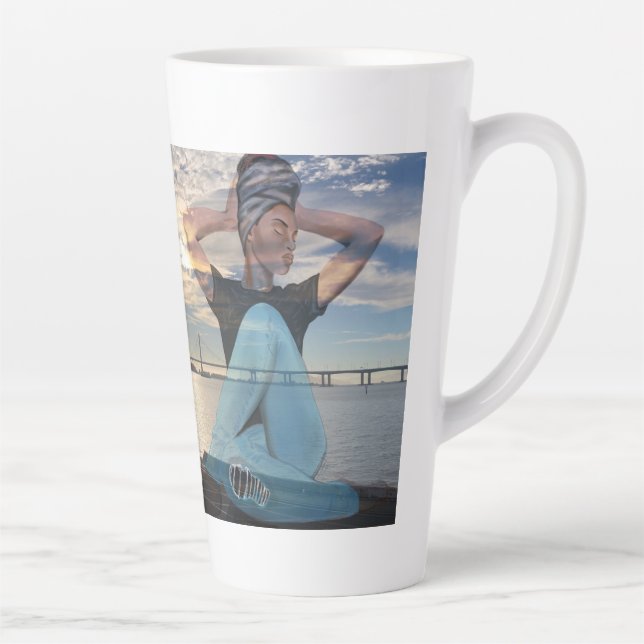 Tasse Latte Alimenté par la tôle solaire (Droite)