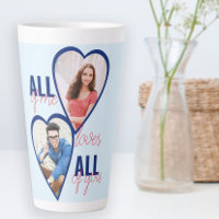 All Me Loves All You 2 Heart Photo Blue