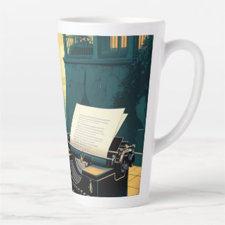 Tasse Latte Allemand Shepherd chien gentleman vintage