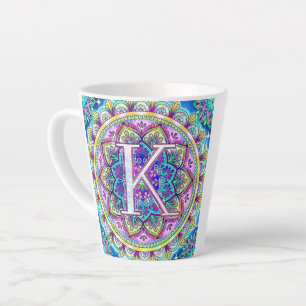 Tasse Latte Alphabet K
