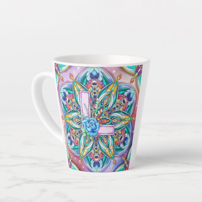 Tasse Latte Alphabet L (Angle gauche)