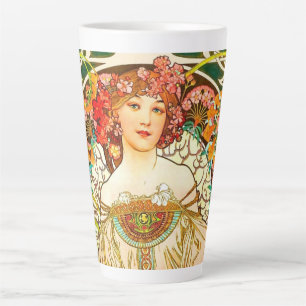 Tasse Latte Alphonse Mucha Art Nouveau Daydream