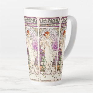 Tasse Latte Alphonse Mucha La Dame 1896 Art Nouveau Vintage