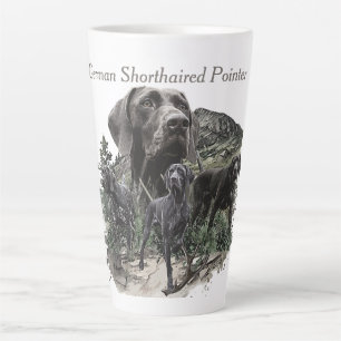 Tasse Latte Amateurs allemands de pointeur à cheveux courts