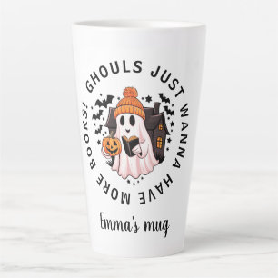 Tasse Latte Amateurs de livres d'Halloween