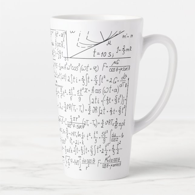 Tasse Latte Amateurs mathématiques, Formule mathématiques, Gee (Droite)