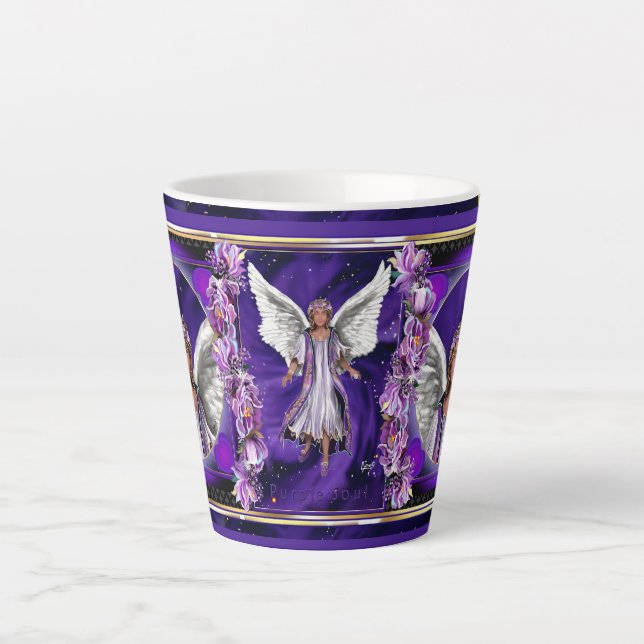 Tasse Latte Âme violette (Devant)