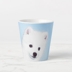 Tasse Latte American Eskimo Dog Painting - Original Dog Art