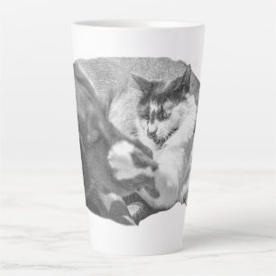 Tasse Latte Amitié avec pointe de gel
