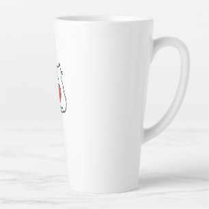 Tasse Latte Amour de Chat Mignon Art de Dessin Animé Cœur