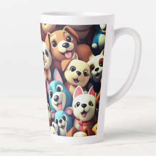 Tasse Latte Amour de chiot s'il vous plaît
