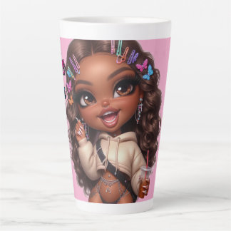 Tasse Latte Amoureux de Latte CHIBI POUPÉE 