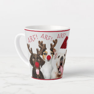 Tasse Latte Amoureux des chiens mignon, Drôle, Noël, Ajouter u