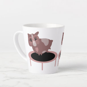 Tasse Latte Amusant Guinée Pig Gym Fitness Design