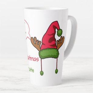 Tasse Latte Amusante photo de petit-enfant à Noël Casquette de