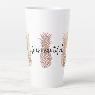 Tasse Latte Ananas rose Glam