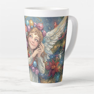 Tasse Latte Ange de Noël
