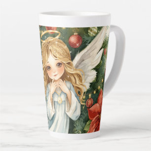 Tasse Latte Ange de Noël