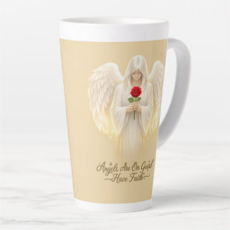 Tasse Latte AngelicFaith CœurDOr