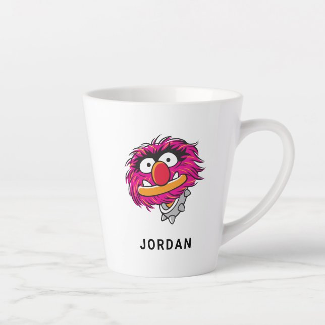 Tasse Latte Animal avec collier (Droite)