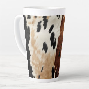 Tasse Latte Animal de la vache Brown de l'Ouest