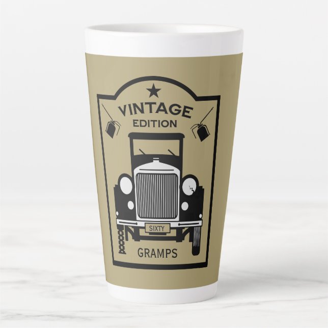 Tasse Latte Anniversaire Drôle Au-Dessus De La Colline (Devant)