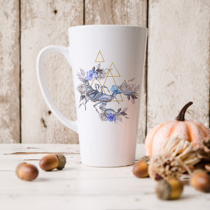 Tasse Latte Aquarelle Scorpion Astrologie Zodiaque   Monogramm