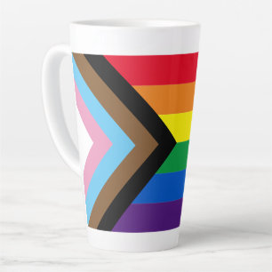 Tasse Latte Arc-en-ciel Lgbtq drapeau de la diversité gay