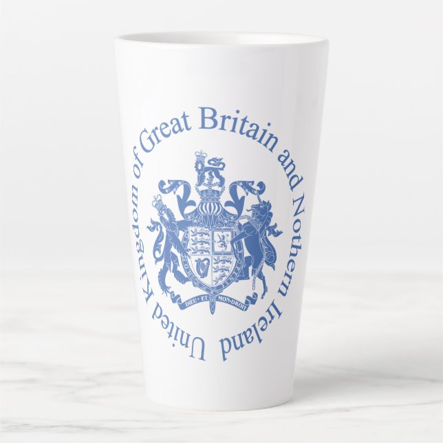 Tasse Latte Armoiries britanniques (Devant)