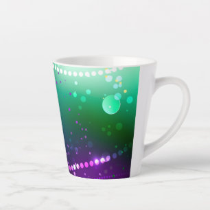 Tasse Latte Arrière - plan mardi Gras Festive violet