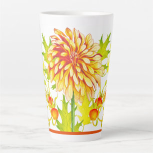 Tasse Latte Arrivée d'automne sur une grosse tète