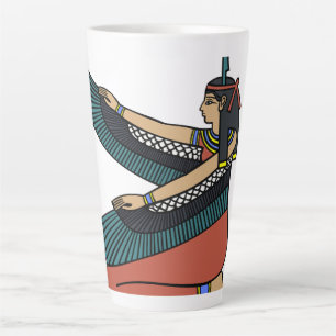 Tasse Latte Art de la mythologie égyptienne antique