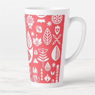 Tasse Latte Art Motif nordique scandinave