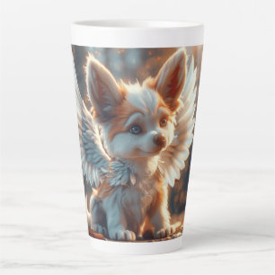 Tasse Latte Art numérique chiot du Gardien Angel