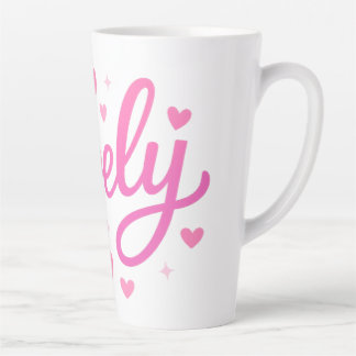 Tasse Latte Art Texte romantique