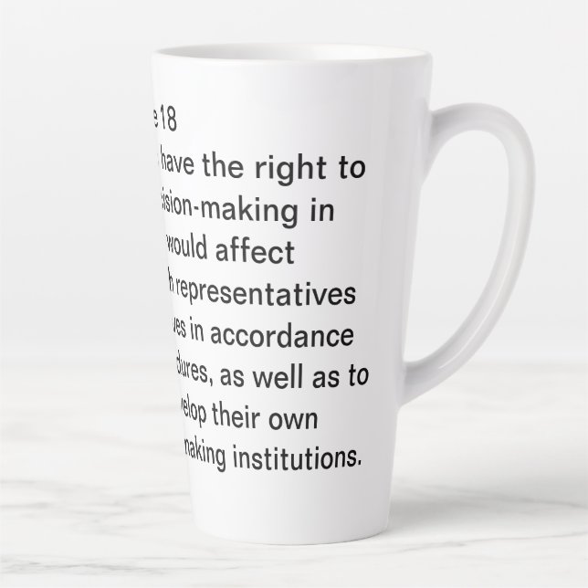 Tasse Latte Article 18 de la RIPDE (Droite)