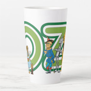 Tasse Latte Assistant vintage de caractères Oz et de lettres t