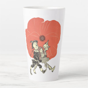 Tasse Latte Assistant vintage de Oz, Dorothy avec Fleurs de Pa