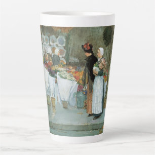 Tasse Latte Au fleuriste de Childe Hassam, Art Vintage
