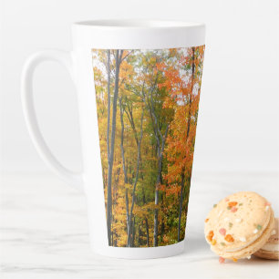 Tasse Latte Automne Maple Trees Automne Photographie de la nat