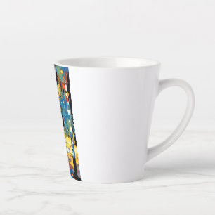 Tasse Latte Avoir Une Journée Abstraite Kinda