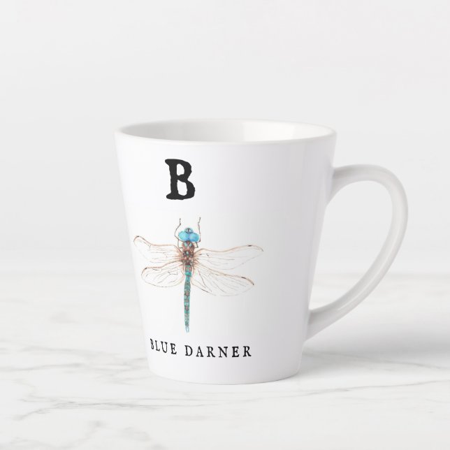 Tasse Latte "B" Bleu Darner (Droite)