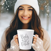 Baby It's Cold Outside Modern Script Holiday