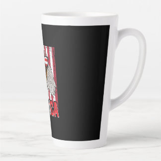 Tasse Latte Bald Eagle Merica 4 juillet