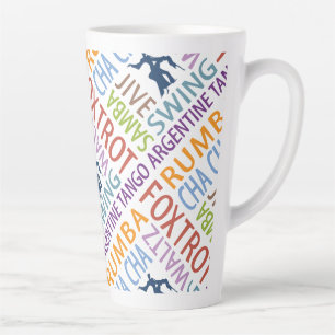 Tasse Latte Ballroom Dancing Word Art