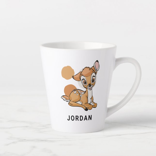 Tasse Latte Bambi Assis Avec Le Sourire (Droite)